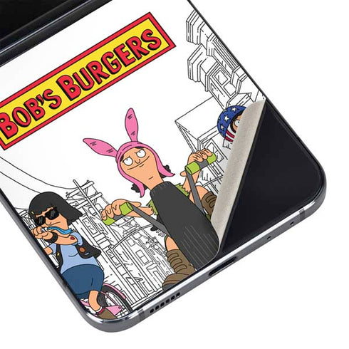Bobs Burgers Bike Squad Galaxy Z Flip5 5G Skin
